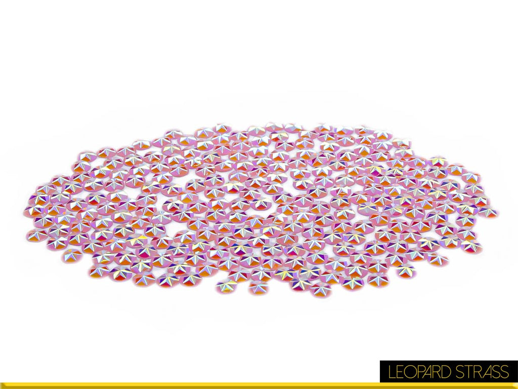 Flower Pink AB :  Jellystone + Non-Hotfix