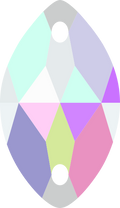 Crystal AB / Sew-on stone : Diamond : Glass