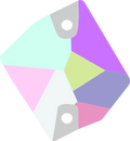 Crystal AB / Sew-on stone : Hexadone : Glass