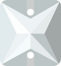 Crystal / Sew-on stone : Square : Glass