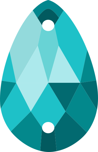 TEARDROP Blue Zircon / LS-TDBZ