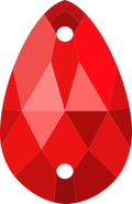Siam LT / Sew-on stone : Teardrop : Glass