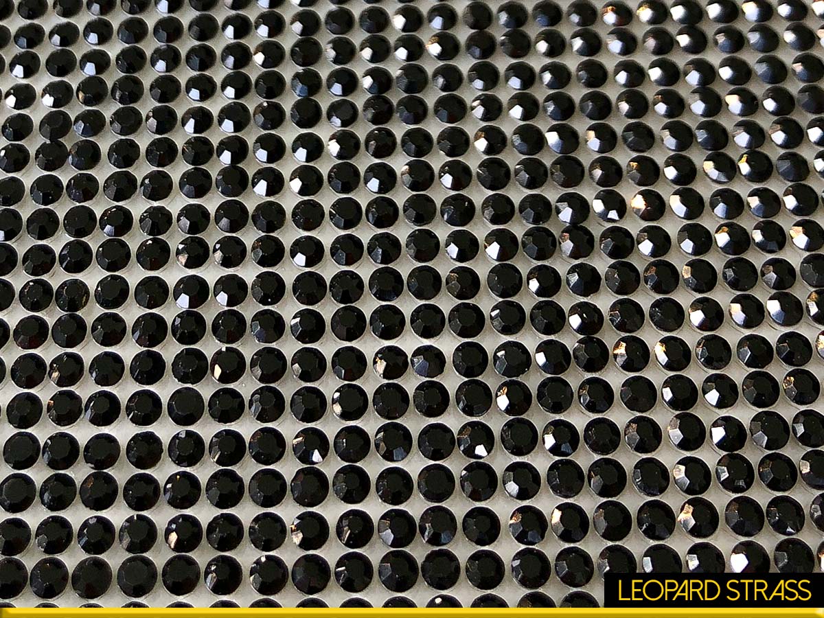 Jet Black Rhinestone Adhesive Sheet
