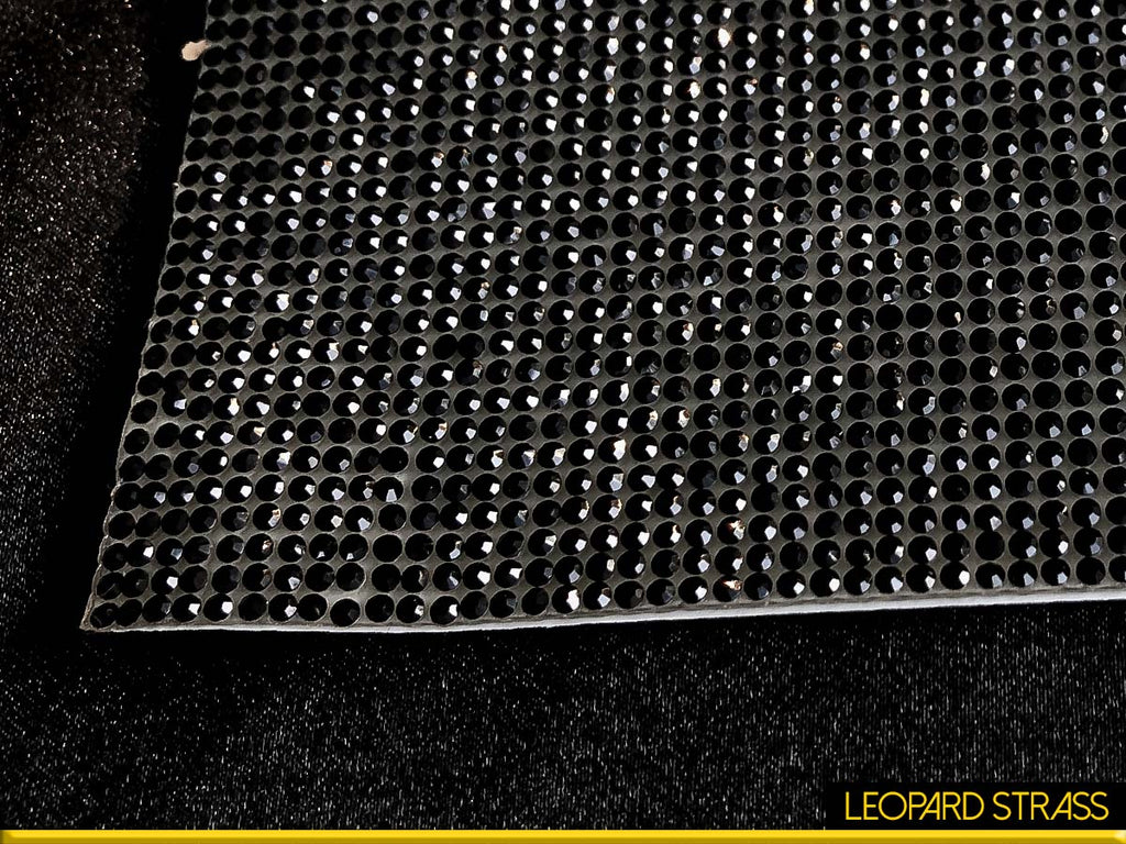 Jet Black Rhinestone Adhesive Sheet