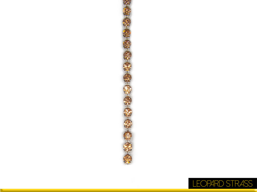 Rhinestone Cup Chain - Peach LT