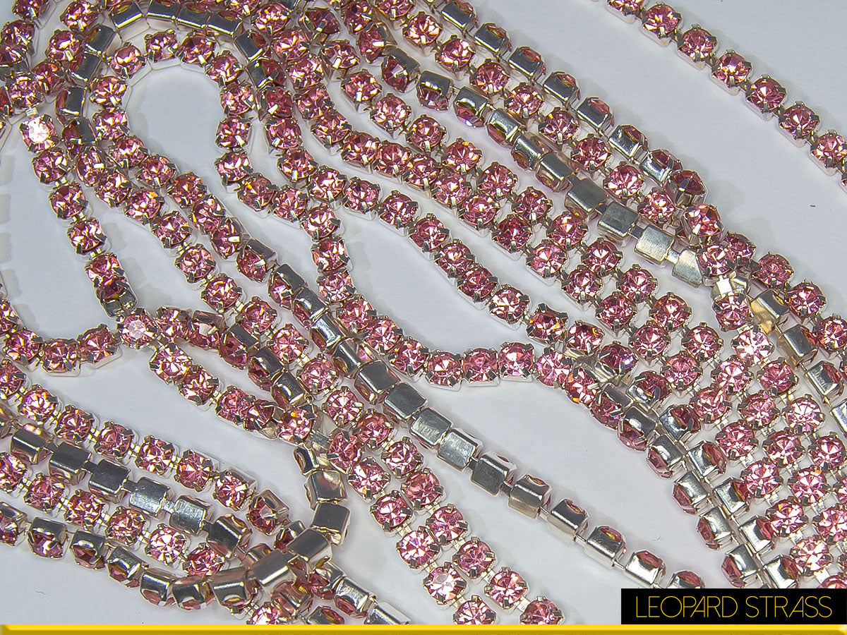 Rhinestone Cup Chain - Rose